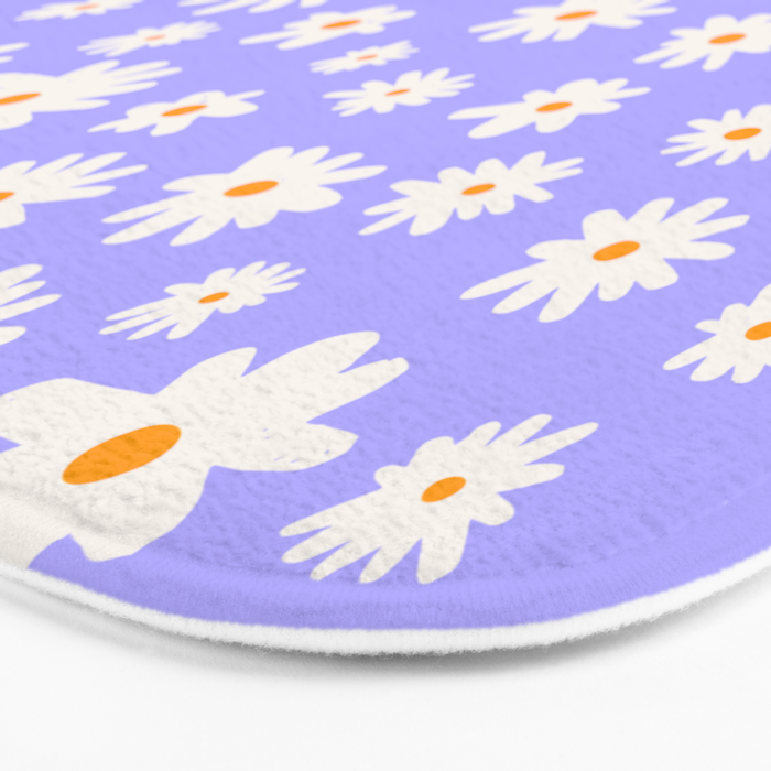Daisy Pattern Bath Mat Gallery Image 3