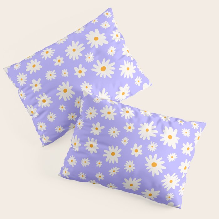 Daisy Pattern Pillow Sham Gallery Image 1