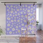 Daisy Pattern Wall Mural Gallery Image 1