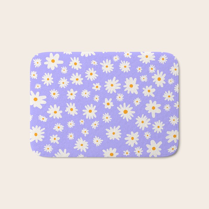 Daisy Pattern Bath Mat Gallery Image 1