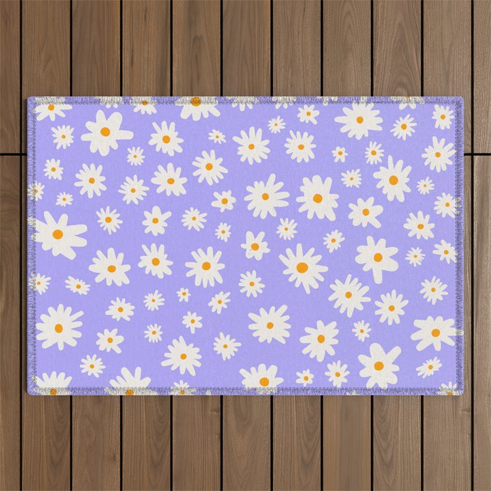 Daisy Pattern Outdoor Rug Gallery Image 1