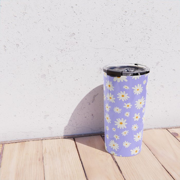 Daisy Pattern Travel Mug Gallery Image 4