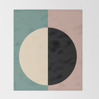 Color Block Abstract XIX Throw Blanket Gallery Image 2