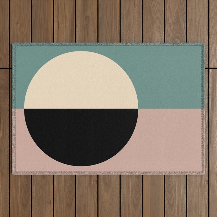 Color Block Abstract XIX Outdoor Rug Gallery Image 1