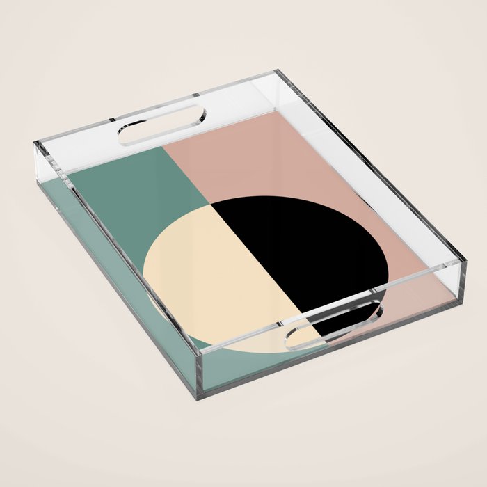 Color Block Abstract XIX Acrylic Tray Gallery Image 1