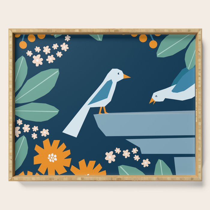 Bird bath  Serving Tray Gallery Image 1