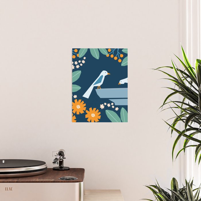 Bird bath  Poster Gallery Image 2