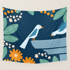 Bird bath  Wall Tapestry Gallery Image 4