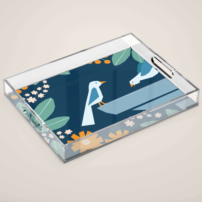 Bird bath  Acrylic Tray Gallery Image 1