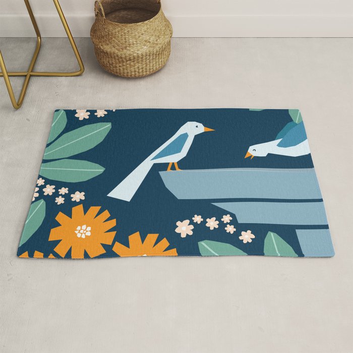 Bird bath  Rug Gallery Image 1