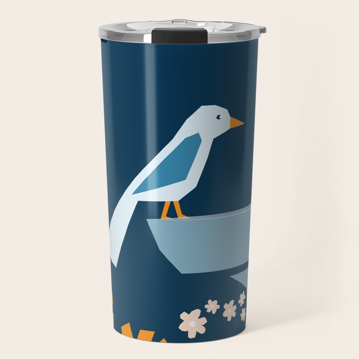 Bird bath  Travel Mug Gallery Image 1