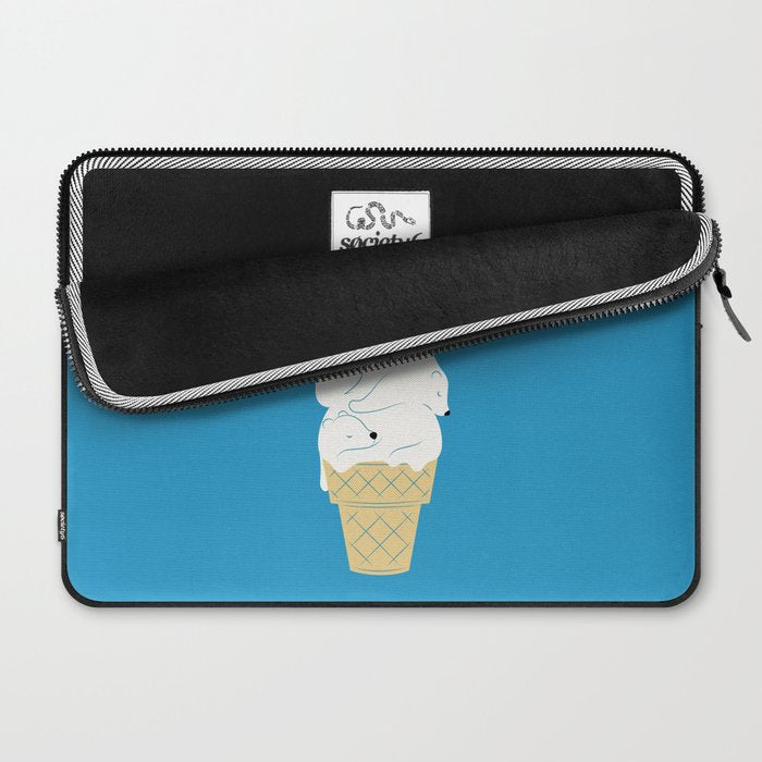 Polar Bear Ice Cream Laptop Sleeve Gallery Image 2