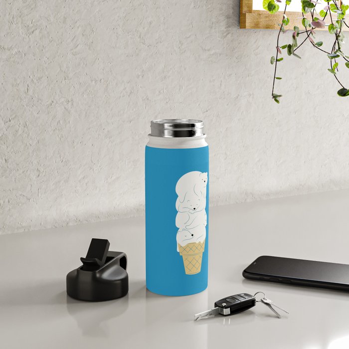 Polar Bear Ice Cream Water Bottle Gallery Image 4