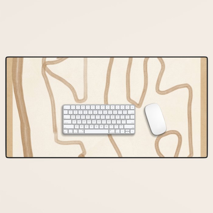 Abstract Loose Line 1 Desk Mat Gallery Image 1