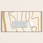 Abstract Loose Line 1 Desk Mat Gallery Image 1
