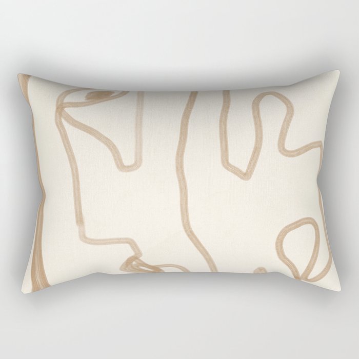 Abstract Loose Line 1 Rectangular Pillow Gallery Image 1