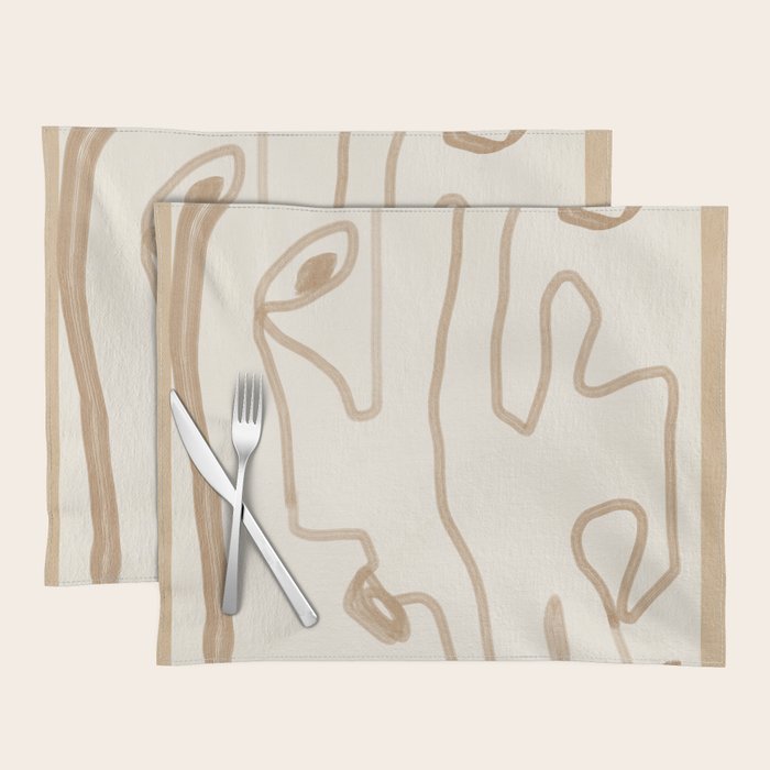 Abstract Loose Line 1 Placemat Gallery Image 1