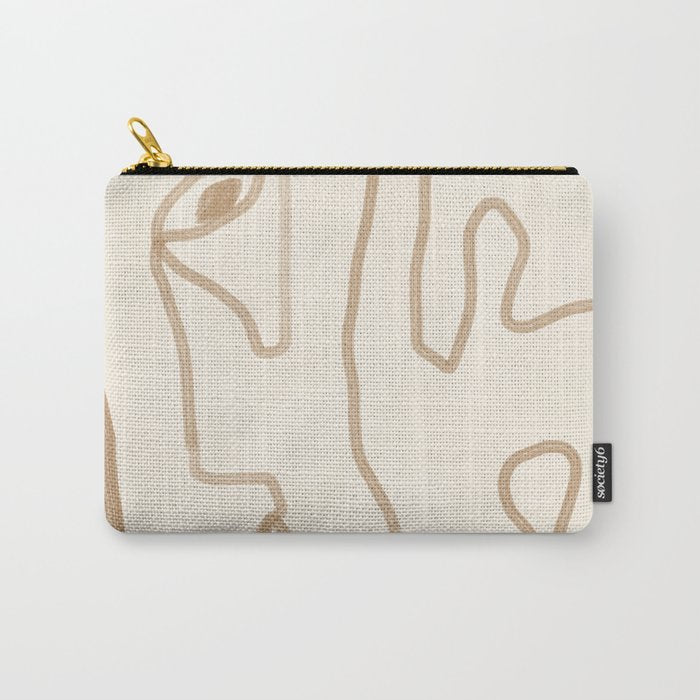 Abstract Loose Line 1 Carry All Pouch Gallery Image 1