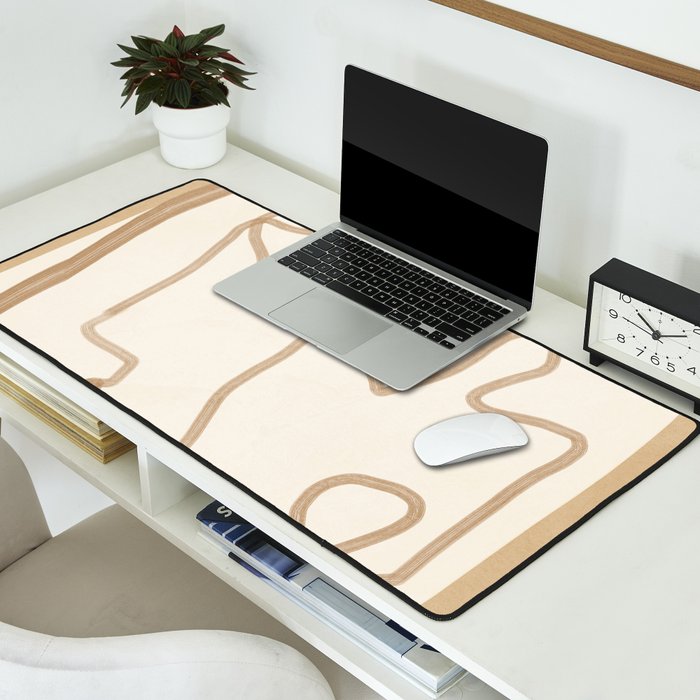Abstract Loose Line 1 Desk Mat Gallery Image 2