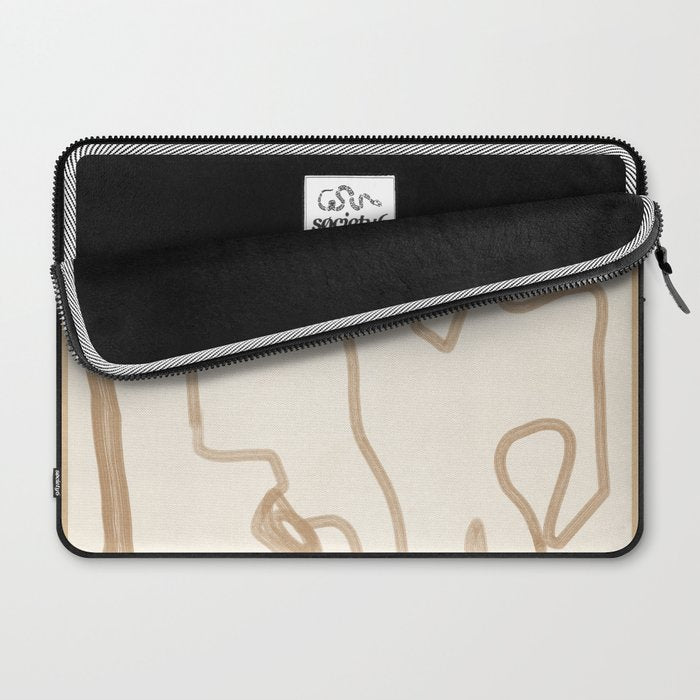 Abstract Loose Line 1 Laptop Sleeve Gallery Image 2