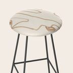 Abstract Loose Line 1 Stool Gallery Image 2