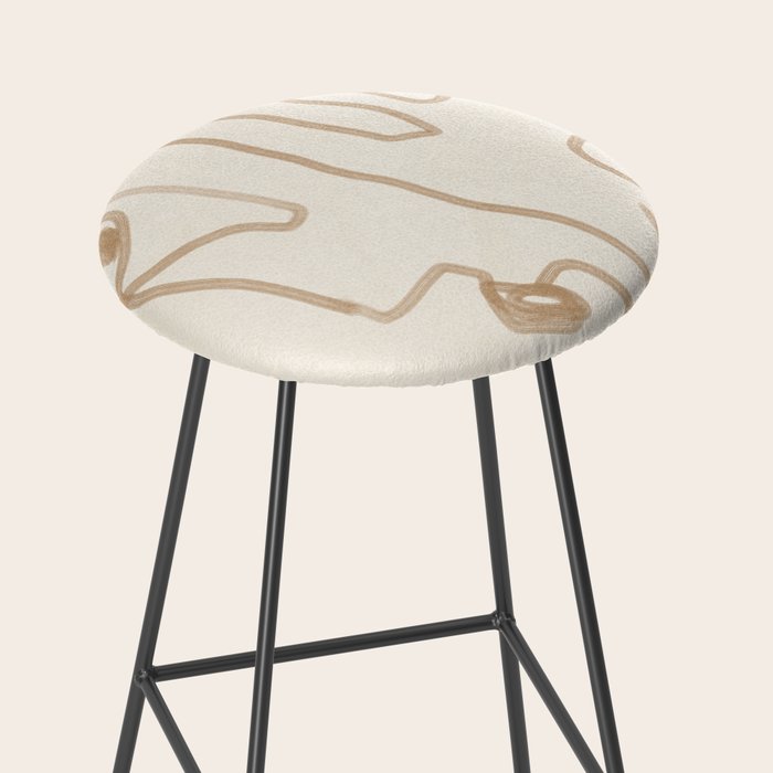 Abstract Loose Line 1 Stool Gallery Image 2