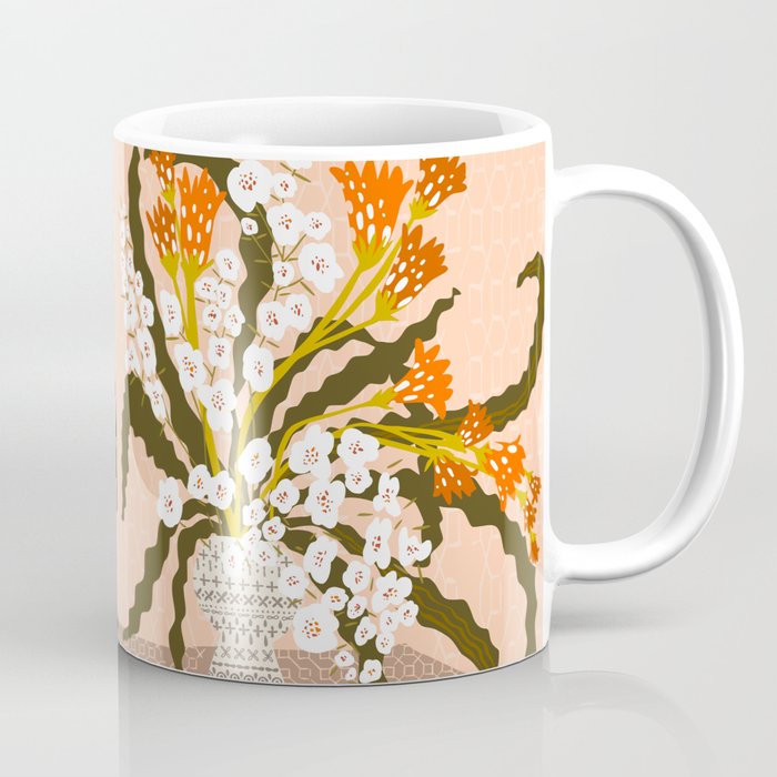 Matisse Flower Vase modern Illustration earthy colors Coffee Mug Gallery Image 1