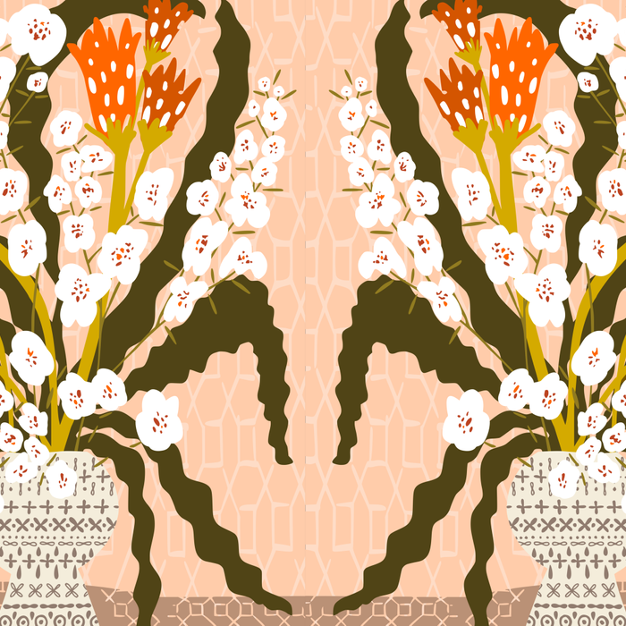 Matisse Flower Vase modern Illustration earthy colors Coffee Mug Gallery Image 2