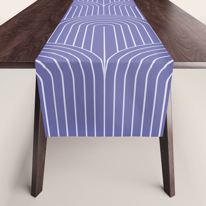 Art Deco Arch Pattern XXI Very Peri Table Runner Gallery Image 1