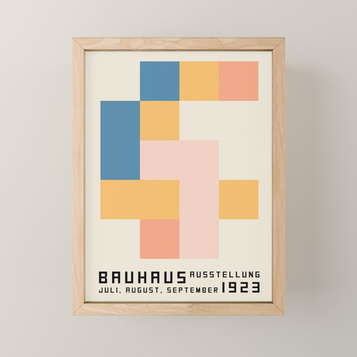 Bauhaus poster 1923 Juli. Mini Art Print Gallery Image 1