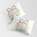 Chevron Owl Pillow Sham Gallery Image 3