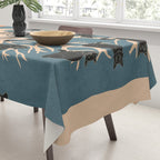 Black Cats in Tree 03 Tablecloth Gallery Image 3