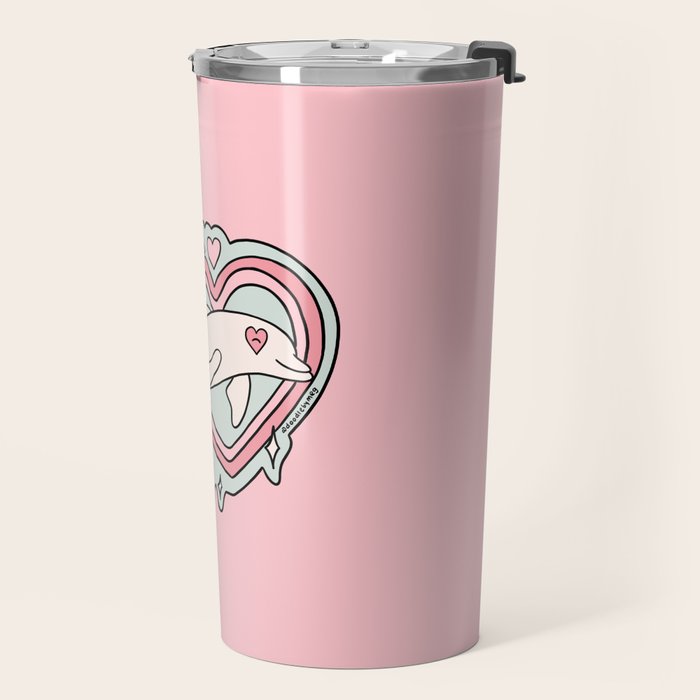 Cancer Zodiac Dolphin Travel Mug Gallery Image 2