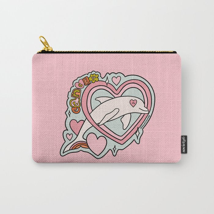 Cancer Zodiac Dolphin Carry All Pouch Gallery Image 1
