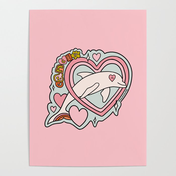 Cancer Zodiac Dolphin Poster Gallery Image 1