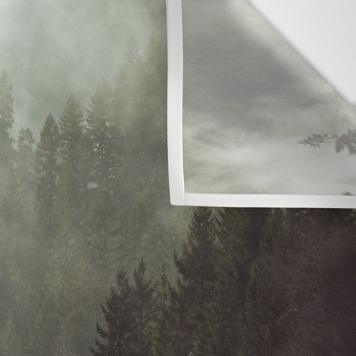 Foggy Forest Creek Wall Tapestry Gallery Image 3