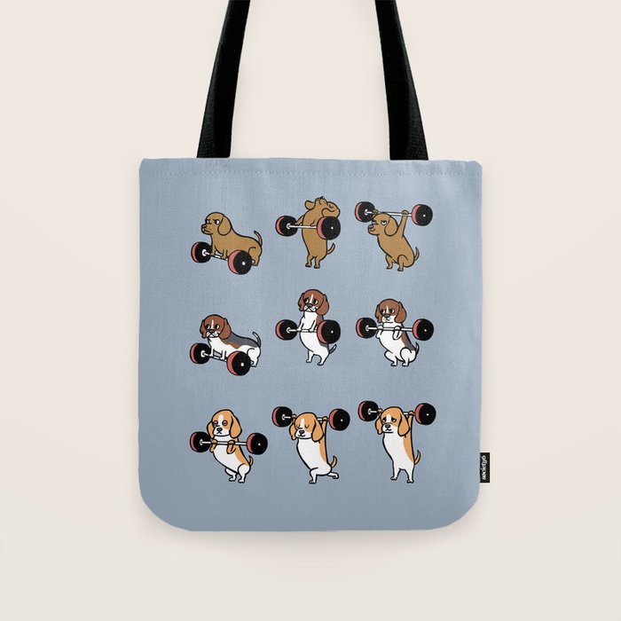 Olympic Lifting Beagles Tote Bag Gallery Image 1