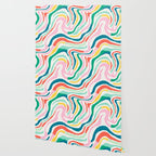 Colorful abstract stripe line art pattern Wallpaper Gallery Image 2