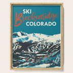 Breckenridge Vintage Ski Poster Serving Tray Gallery Image 1