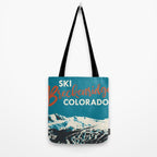 Breckenridge Vintage Ski Poster Tote Bag Gallery Image 2