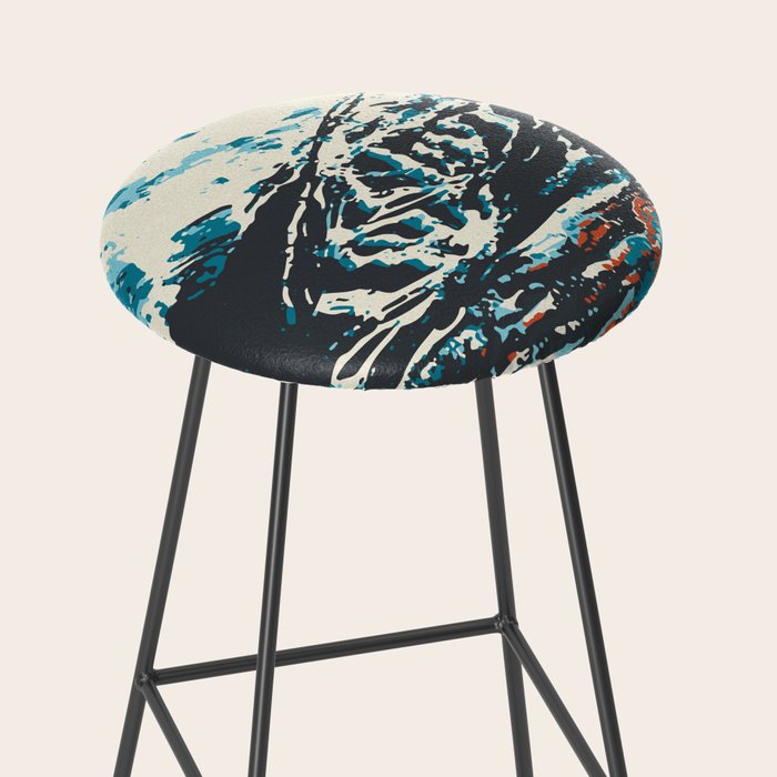 Breckenridge Vintage Ski Poster Stool Gallery Image 2