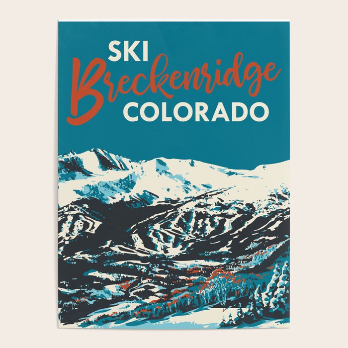 Breckenridge Vintage Ski Poster Poster Gallery Image 4
