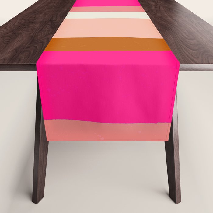 Flamingo Stripes Table Runner Gallery Image 1