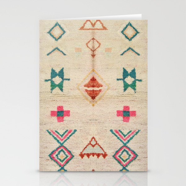 Vintage Moroccan Berber Carpet Stationery Card Gallery Image 2