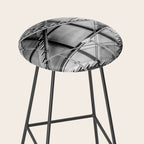Escape from New York fire escape symmetrical steel staircase architecture black and white photograph Stool Gallery Image 2