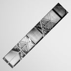 Escape from New York fire escape symmetrical steel staircase architecture black and white photograph Table Runner Gallery Image 3
