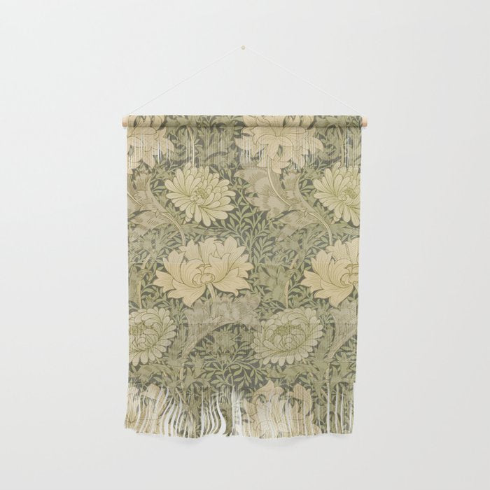 Chrysanthemum by William Morris 1877 Antique Vintage Victorian Jugendstil Art Nouveau Retro Pattern Wall Hanging Gallery Image 1
