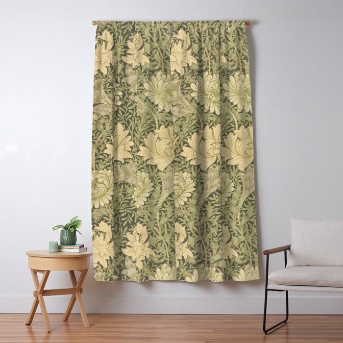 Chrysanthemum by William Morris 1877 Antique Vintage Victorian Jugendstil Art Nouveau Retro Pattern Window Curtain Gallery Image 5