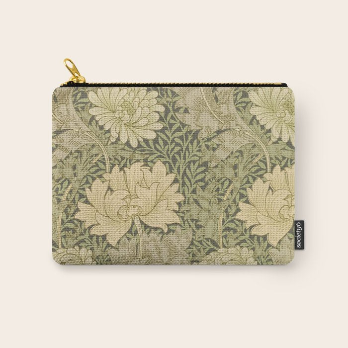Chrysanthemum by William Morris 1877 Antique Vintage Victorian Jugendstil Art Nouveau Retro Pattern Carry All Pouch Gallery Image 1