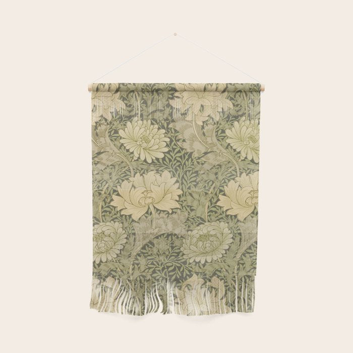 Chrysanthemum by William Morris 1877 Antique Vintage Victorian Jugendstil Art Nouveau Retro Pattern Wall Hanging Gallery Image 1